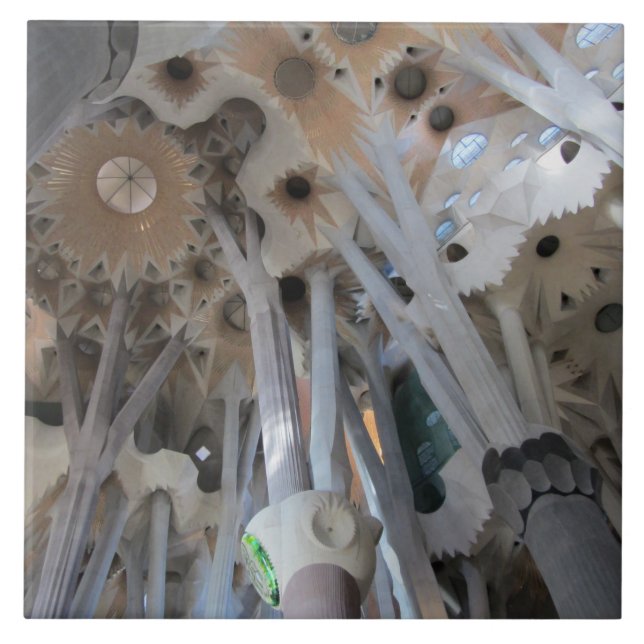 Decke und Spalten Sagrada Famílias Fliese (Vorderseite)