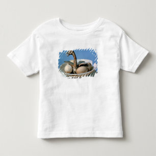 Deckel eines Alabasterglases verziert mit einem Kleinkind T-shirt