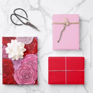 Decken der Rose Geschenkpapier Set