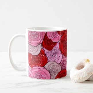 Decken der Rose Kaffeetasse
