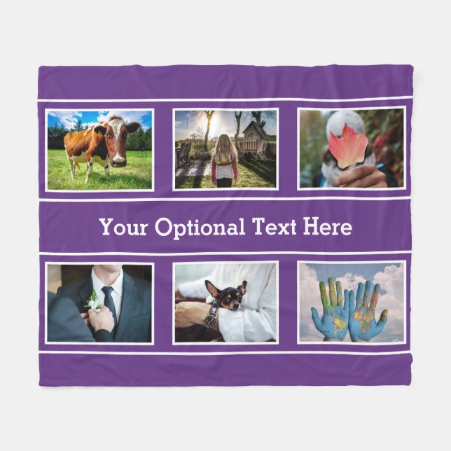 Decken IHRER 6 FOTO- u. TEXT-Fleece (Vorderseite (Horizontal))