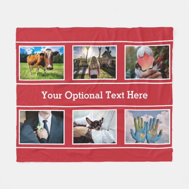 Decken IHRER 6 FOTO- u. TEXT-Fleece (Vorderseite (Horizontal))