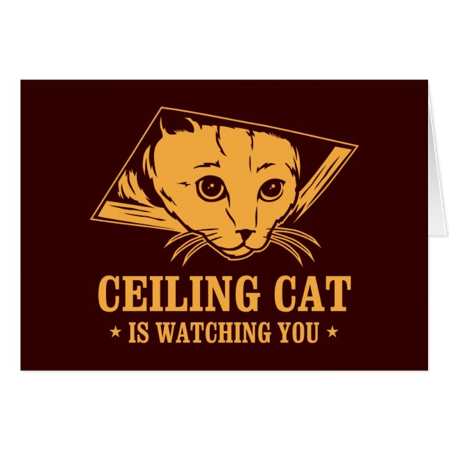 Decken-Katze passt Sie auf (Vorderseite (Horizontal))