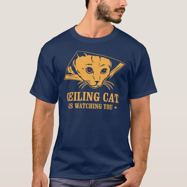 Decken-Katze passt Sie auf T-Shirt (Vorderseite)