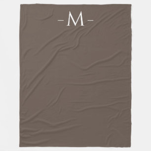 Decken Moderne elegante braune Monogramm groß