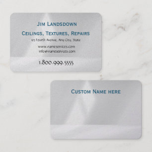 Decken, Texturen, Reparaturen von Visitenkarten Visitenkarte