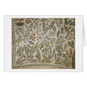 Deckendekoration mit Blumen und Vögeln (Mosaik)