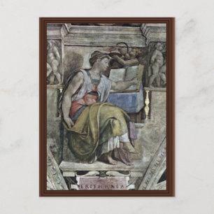Deckenfresko für die Geschichte der Schöpfung im S Postkarte