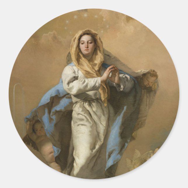 Deckenkuppel in Jefferson Gebäude Runder Aufkleber (Vorderseite)