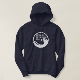 Deckhands Do It In Rough Seas Funny Fishing Hoodie
