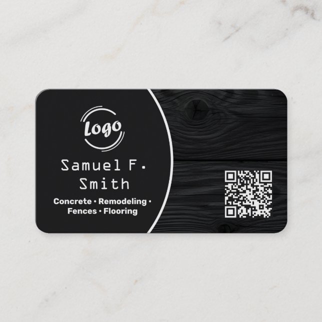 Decking and Fencing Custom QR Visitenkarte (Vorderseite)