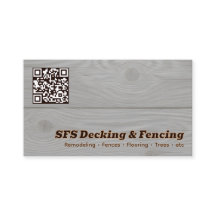 Decking- und Zaunbau-Geschäft QR Vcard
