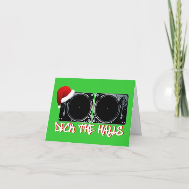 deckthehalls feiertagskarte (Vorderseite)