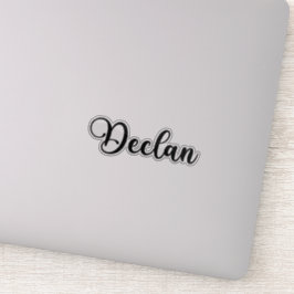 Declan Name - Handgeschriebene Kalligrafie Aufkleber