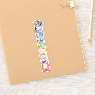 Declans farbenfrohe Totem Aufkleber