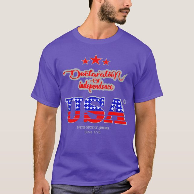 Declaration of Independence 1776 Independence Day  T-Shirt (Vorderseite)