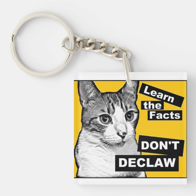 Declaw nicht schlüsselanhänger (Vorderseite)