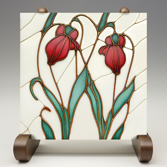 Deco degli Crocus Art Nouveau Art Deco Fliese (Von Creator hochgeladen)