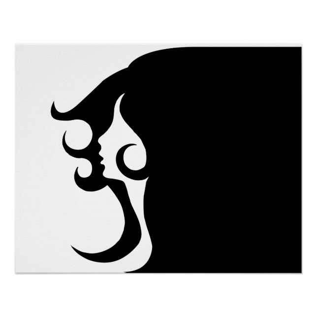 Deco Mod Frau Poster (Vorderseite)