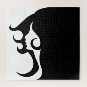 Deco Mod Frau Puzzle