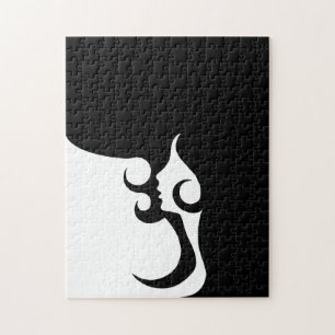 Deco Mod Frau Puzzle