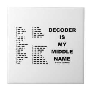 Decoder ist mein zweiter Vorname (internationales Fliese