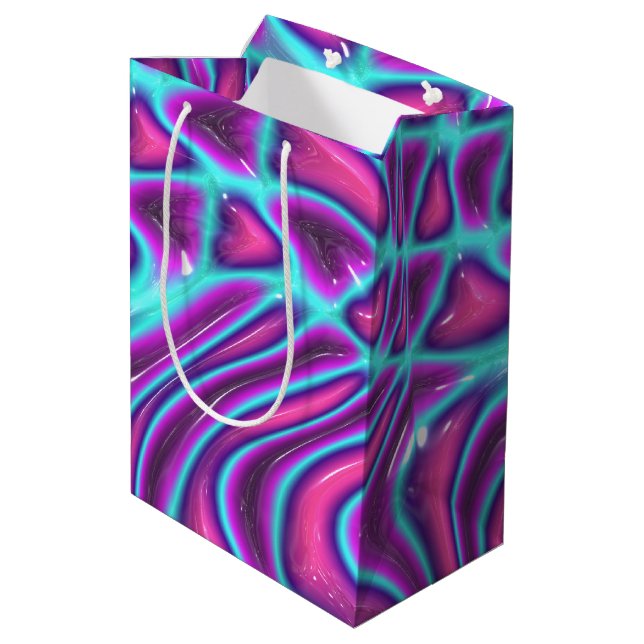 Decoglam Thermoplastik :  Mittlere Geschenktüte (Rückseite Schrägansicht)