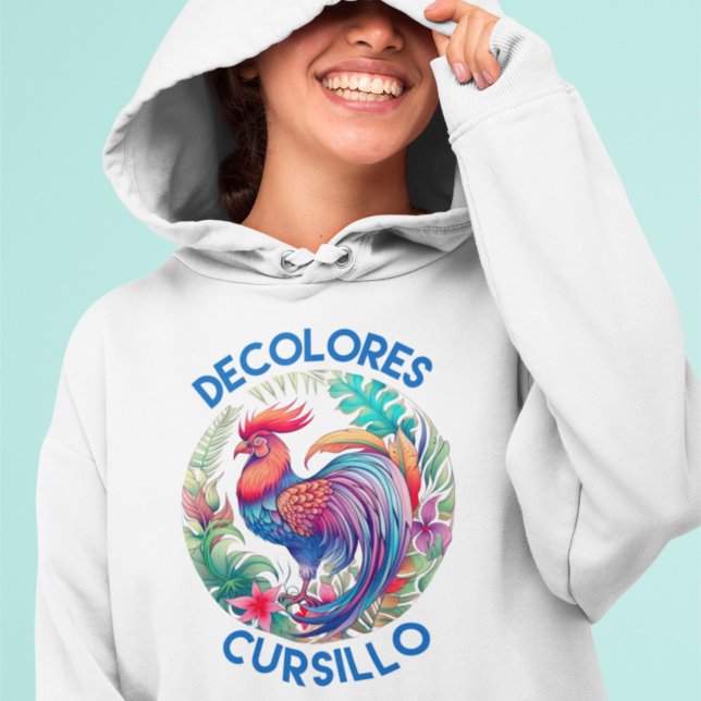 DeColores Cursillo Farbenfrohe Blumengestelle Hoodie (Von Creator hochgeladen)