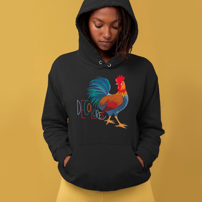 DeColores Cursillo Farbenfrohe Rooster Hoodie (Von Creator hochgeladen)
