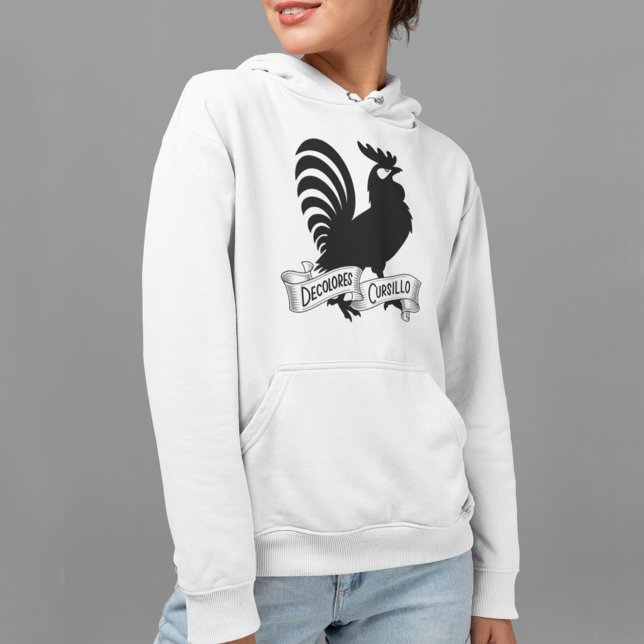 DeColores Cursillo-Hahn-Silhouette mit Banner Hoodie (Von Creator hochgeladen)