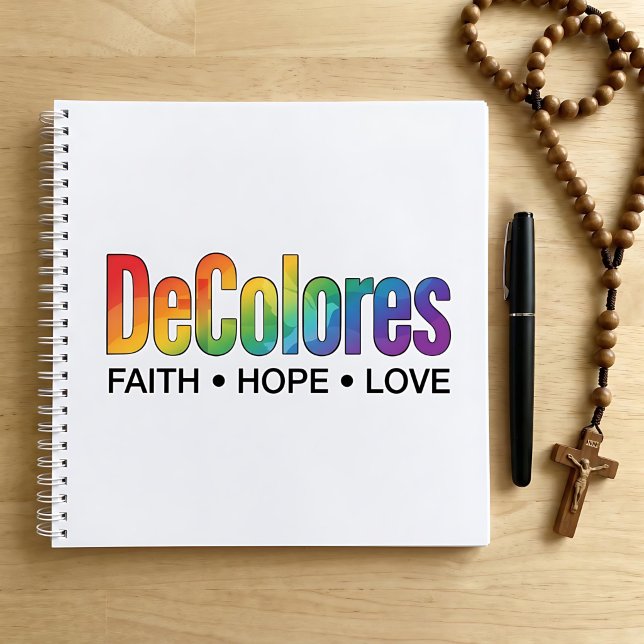 DeColores Cursillo Regenbogen Glaube Hoffnung Lieb Notizbuch (Von Creator hochgeladen)