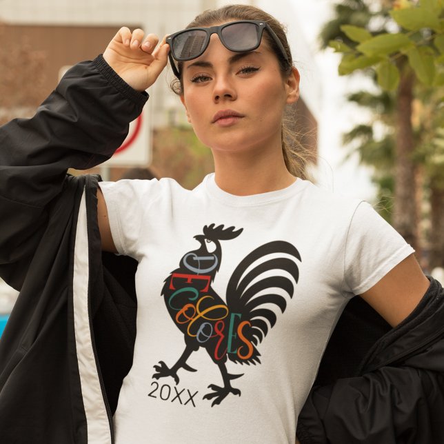DeColores Cursillo Rooster Black Silhouette T-Shirt (Von Creator hochgeladen)