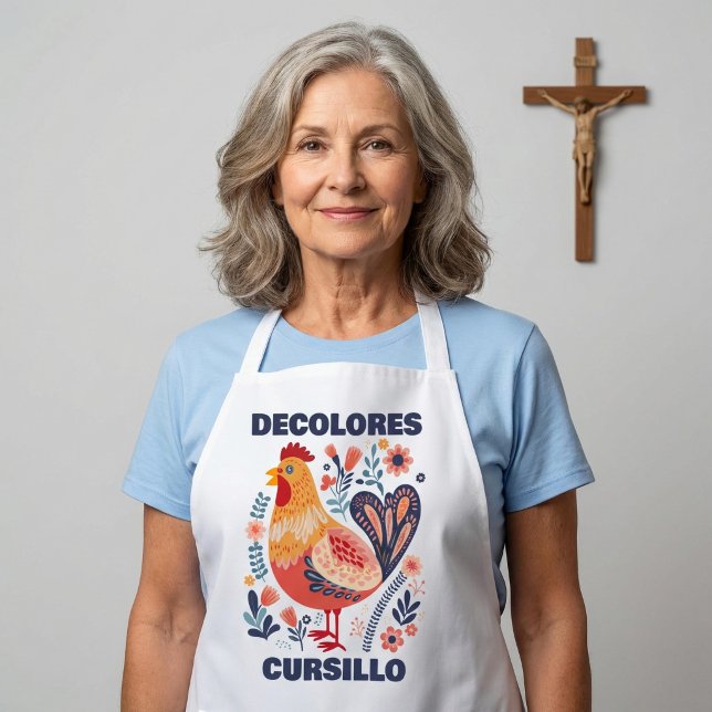 DeColores Cursillo Volkskunst Hahn Christlich Schürze (Von Creator hochgeladen)