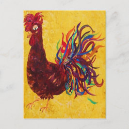 DeColores Rooster Postkarte