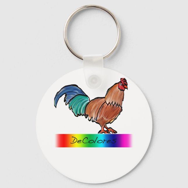 DeColores Rooster Schlüsselanhänger (Vorderseite)