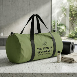 Deconstructed & Recovering Sage Green Duffel Bag Duffle Bag