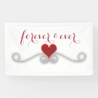 DECOR-Banner für FREVER und JE Modernes Herz WEDDI Banner