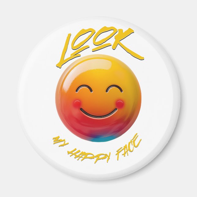 ¡Decora con Amor! Imanes con Caritas Felices Magnet (Vorne)