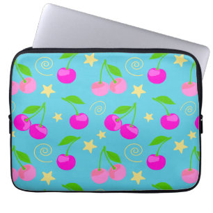 Decora Kei Cute Kirschen Muster Laptopschutzhülle