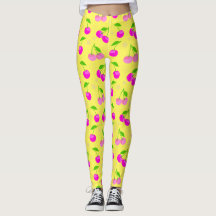 Decora Kei Regenbogen-Kirschmuster Gelb