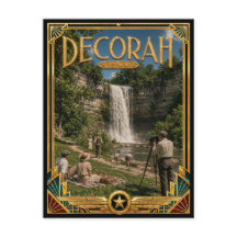 Decorah Iowa Vintage Art Deco Goldenes Zeitalter
