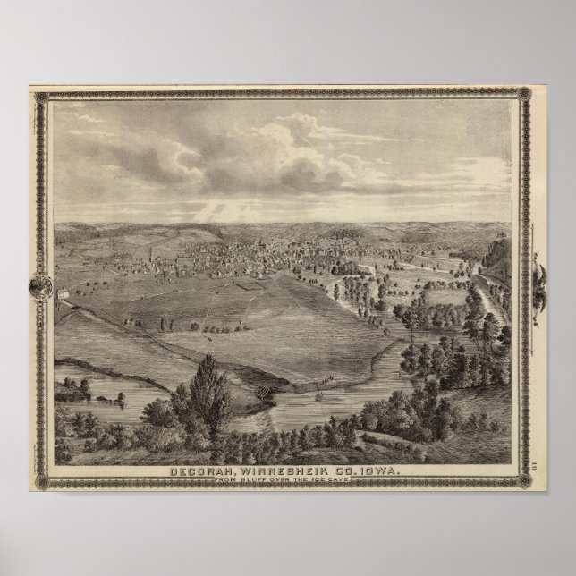 Decorah, Winnesheik Co., Iowa Poster (Vorne)