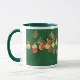 Decorated Christmas tree mug Tasse
