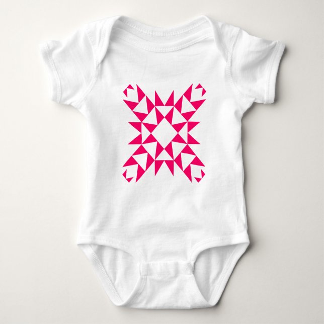 Decorative 01 - Neon Red Baby Strampler (Vorderseite)