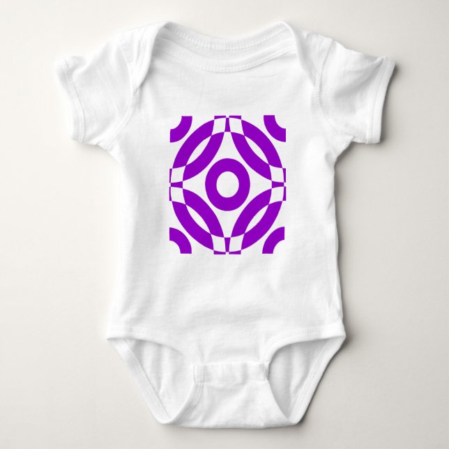 Decorative 02 - Lila Baby Strampler (Vorderseite)