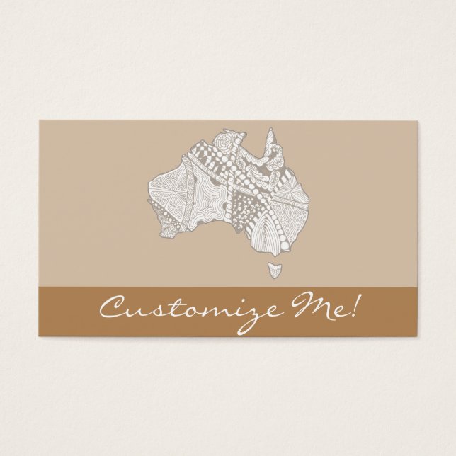 Decorative Australia Map Art (Vorderseite)