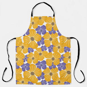 Decorative beautiful abstract modern style floral  schürze
