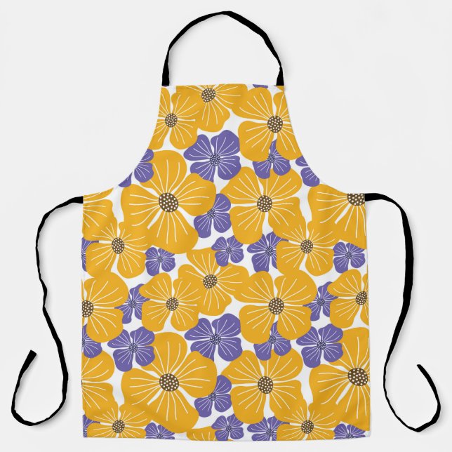 Decorative beautiful abstract modern style floral  schürze (Vorderseite)