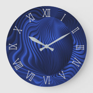 Decorative blaue Uhr