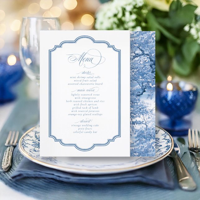 Decorative Border Chinoiserie Muster Rev ID1094 Menükarte (Von Creator hochgeladen)